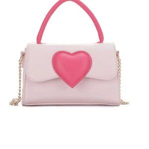 Chic & Stylish Pink Heart Crossbody Bag – A Must-Have Accessory!